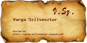 Varga Szilveszter névjegykártya